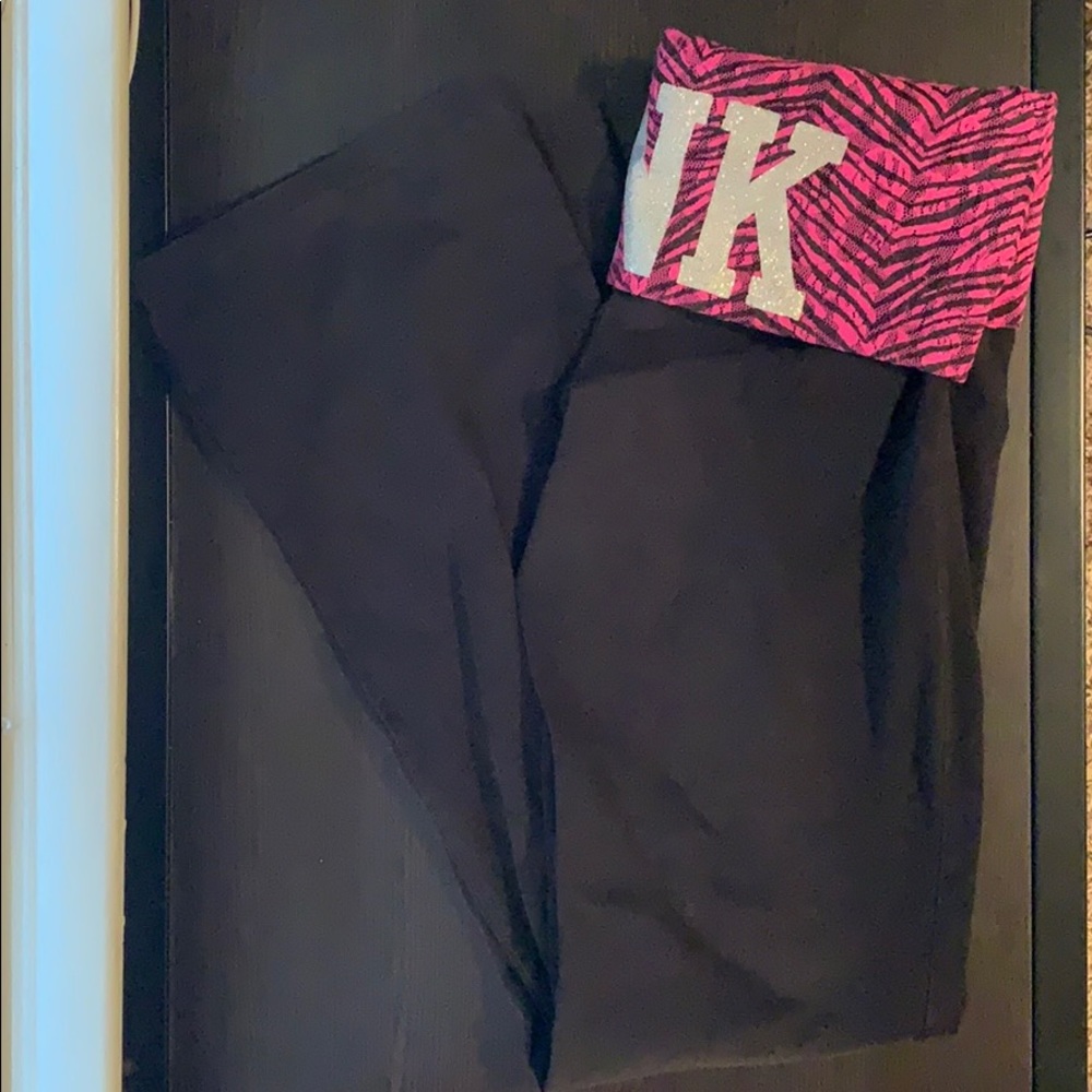PINK flare leg yoga pants